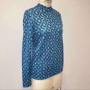 NWOT KATE SPADE Knit Jacquard Geo Print Sweater